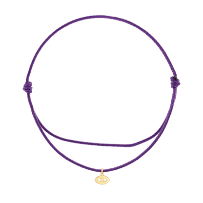 Cord Charm Bracelet - Lotus Diamond