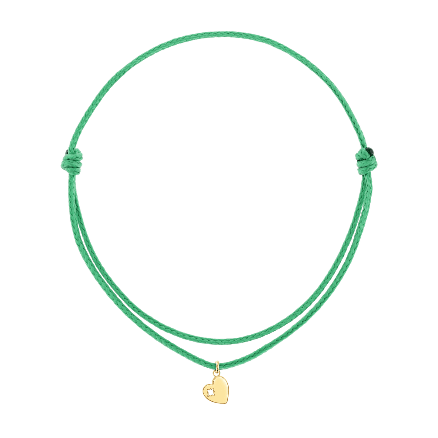 Cord Charm Bracelet - Lotus Diamond