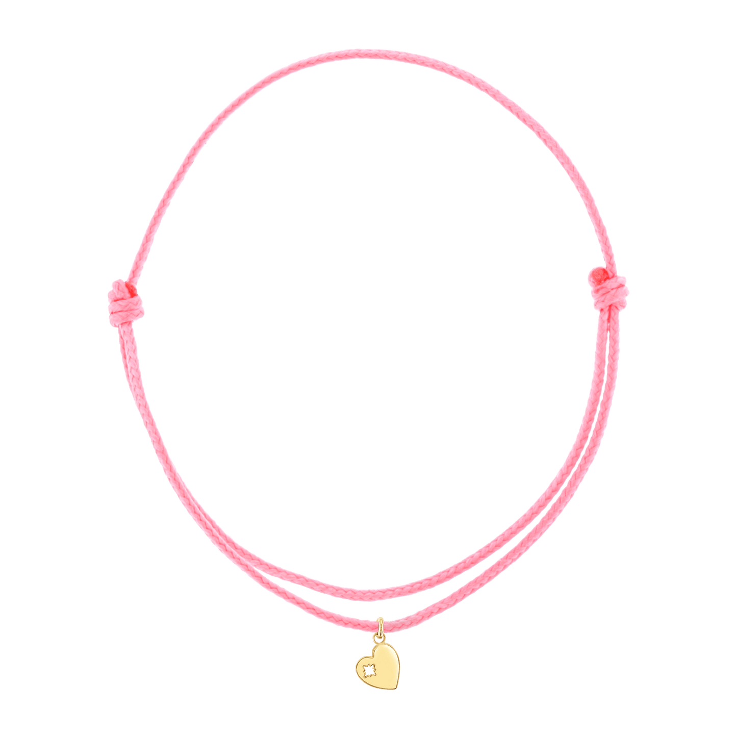 Cord Charm Bracelet - Lotus Diamond