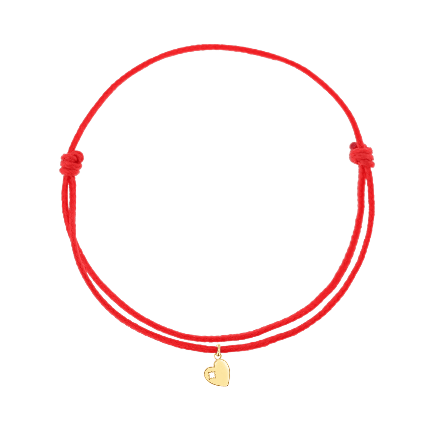 Cord Charm Bracelet - Lotus Diamond