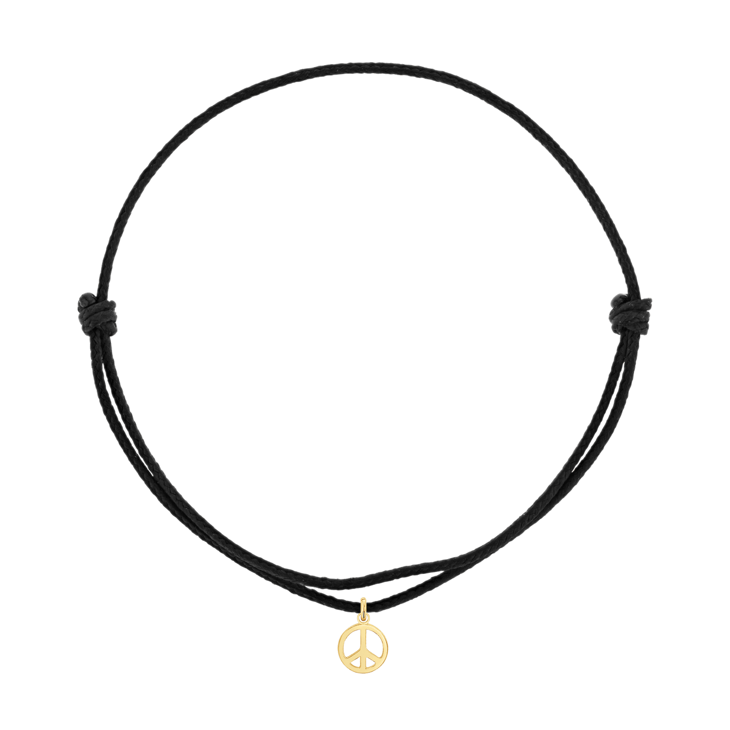 Cord Charm Bracelet - Lotus Diamond