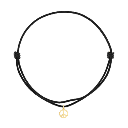 Cord Charm Bracelet - Lotus Diamond