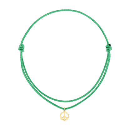 Cord Charm Bracelet - Lotus Diamond