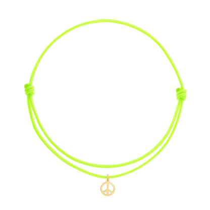 Cord Charm Bracelet - Lotus Diamond