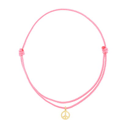 Cord Charm Bracelet - Lotus Diamond