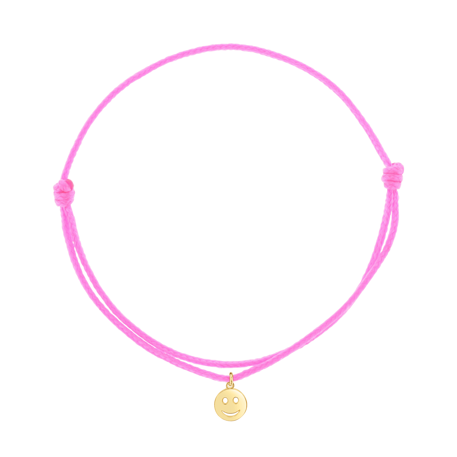 Cord Charm Bracelet - Lotus Diamond