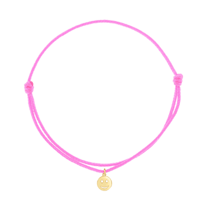 Cord Charm Bracelet - Lotus Diamond