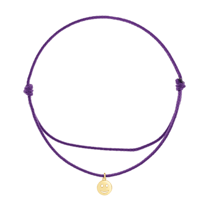Cord Charm Bracelet - Lotus Diamond