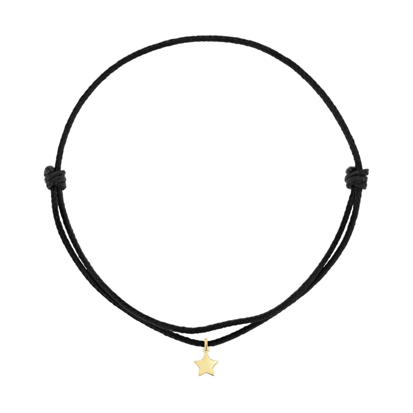Cord Charm Bracelet - Lotus Diamond