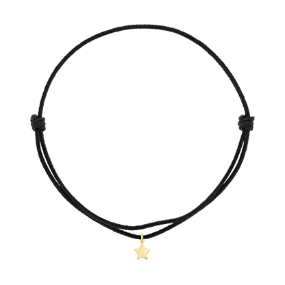 Cord Charm Bracelet - Lotus Diamond