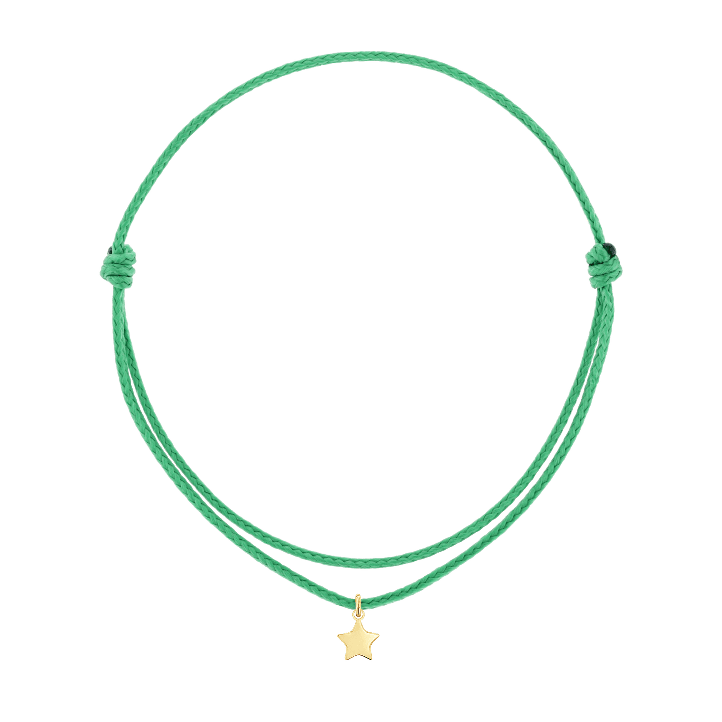 Cord Charm Bracelet - Lotus Diamond
