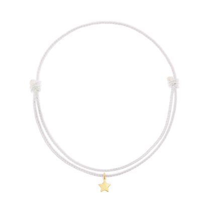 Cord Charm Bracelet - Lotus Diamond