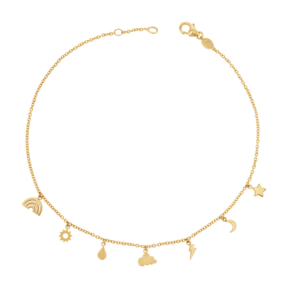 Cosmic Anklet - Lotus Diamond