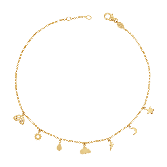 Cosmic Anklet - Lotus Diamond
