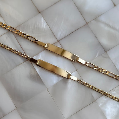 Curb ID Bracelet - Lotus Diamond