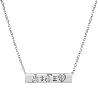 Custom Diamond Bar Necklace - Lotus Diamond