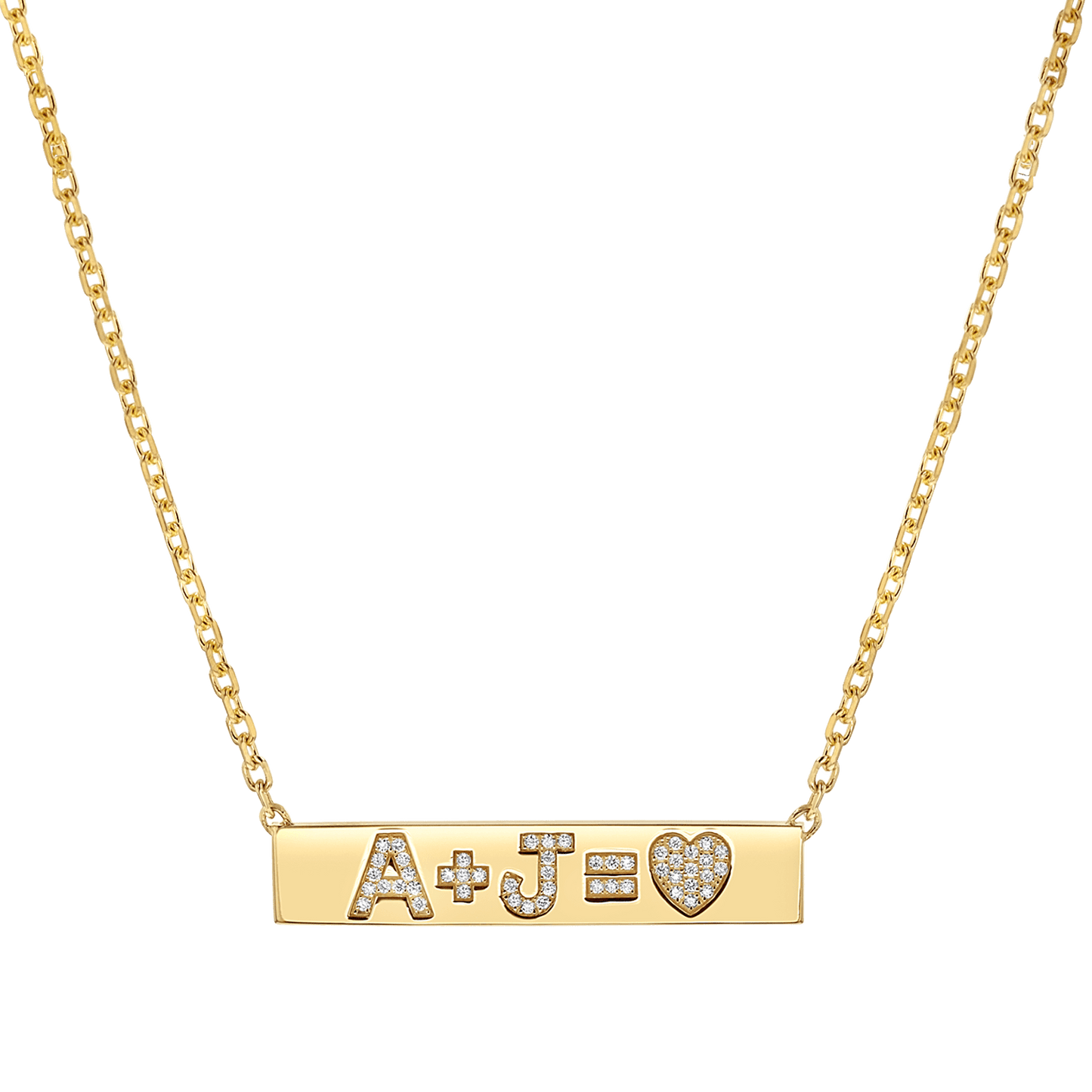 Custom Diamond Bar Necklace - Lotus Diamond