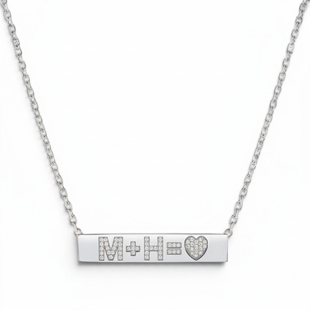 Custom Diamond Bar Necklace - Lotus Diamond