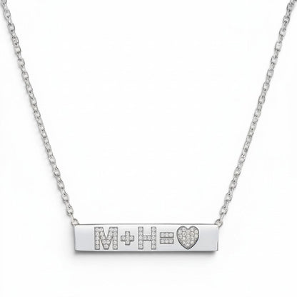 Custom Diamond Bar Necklace - Lotus Diamond