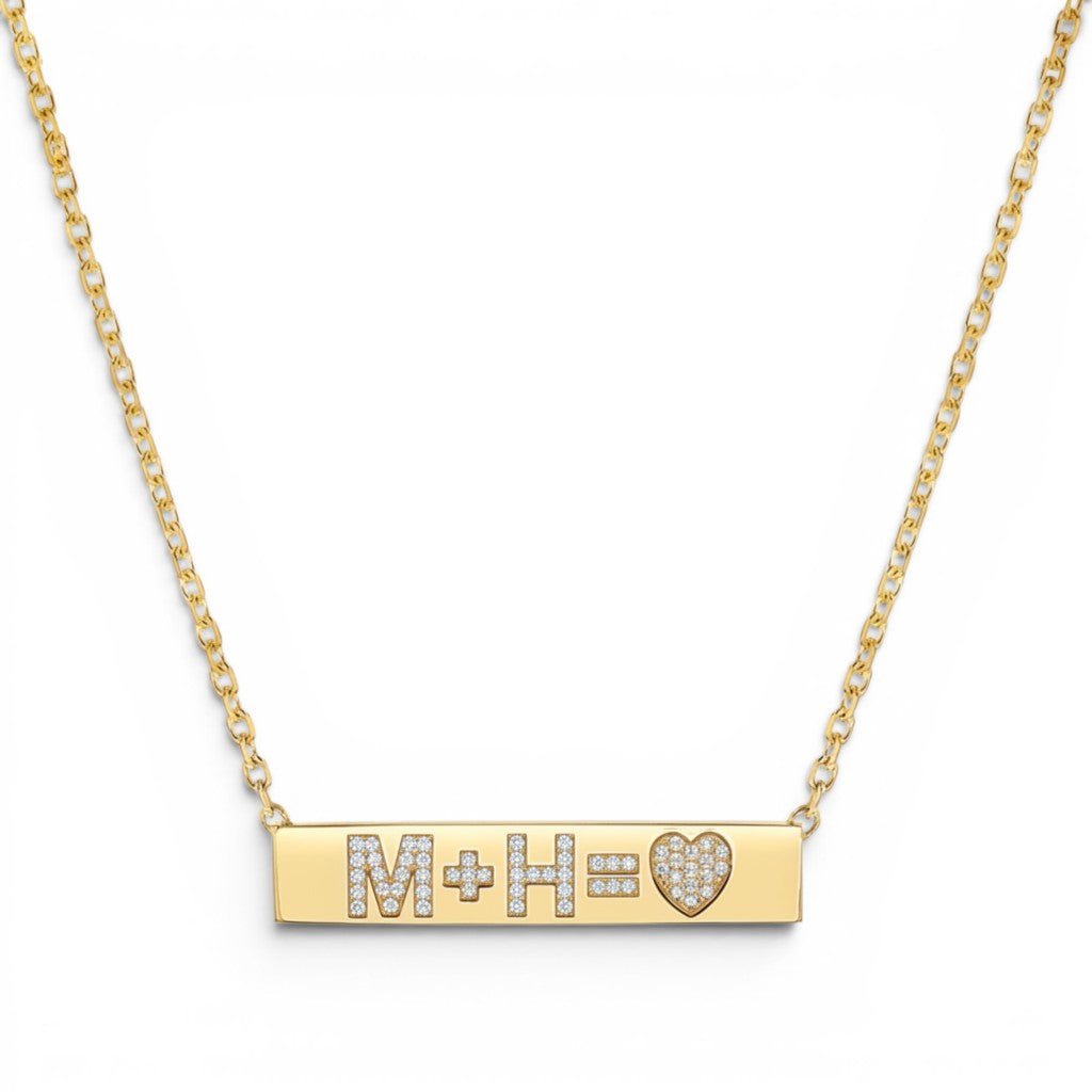 Custom Diamond Bar Necklace - Lotus Diamond