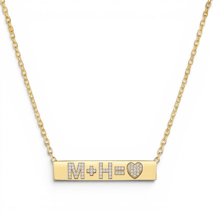 Custom Diamond Bar Necklace - Lotus Diamond