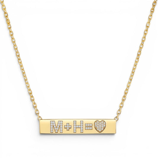 Custom Diamond Bar Necklace - Lotus Diamond