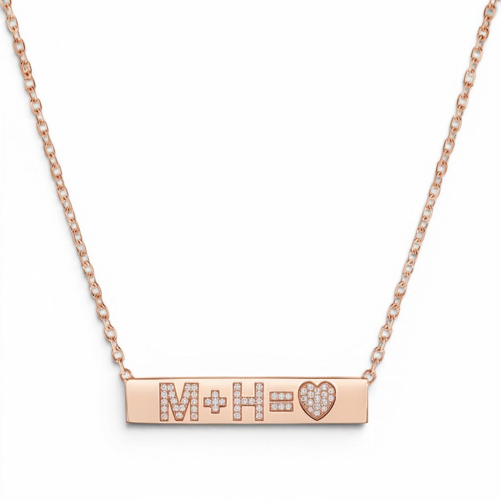 Custom Diamond Bar Necklace - Lotus Diamond