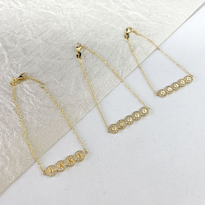 Custom Diamond Bubble Bracelet - Lotus Diamond