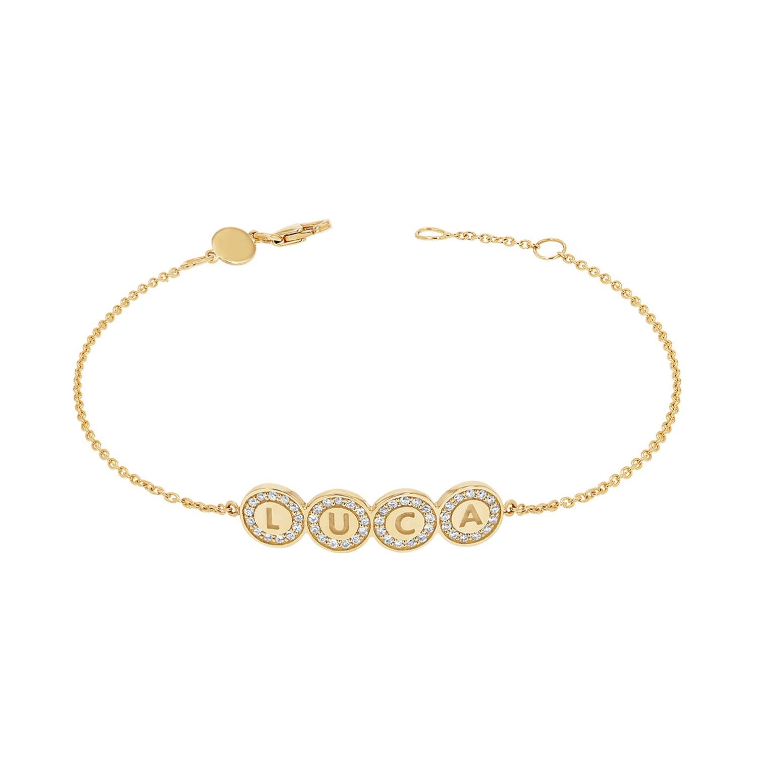 Custom Diamond Bubble Bracelet - Lotus Diamond
