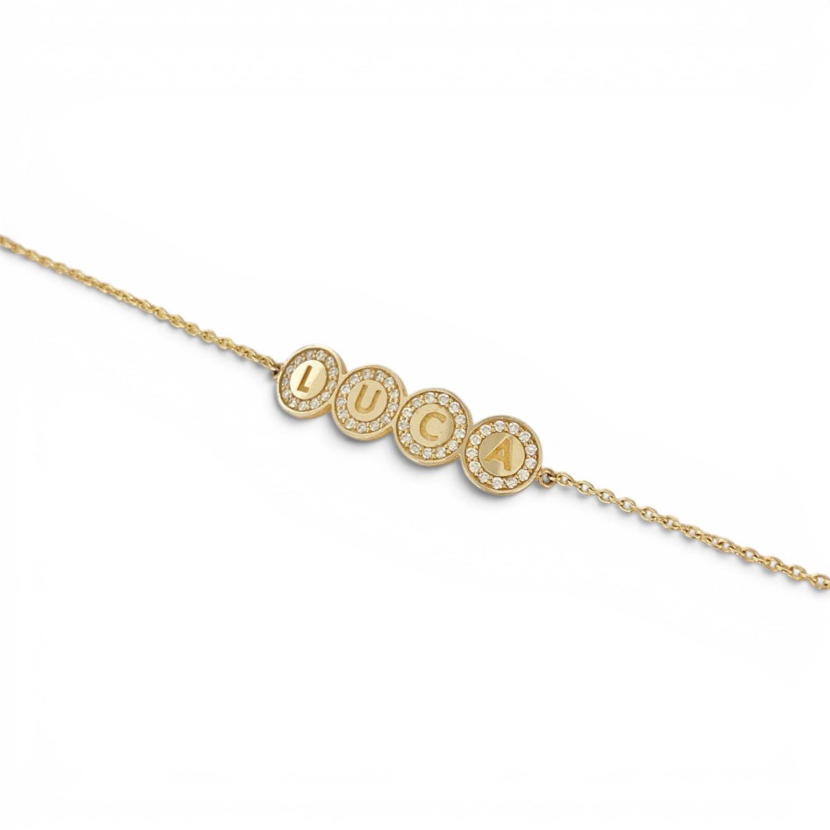 Custom Diamond Bubble Bracelet - Lotus Diamond