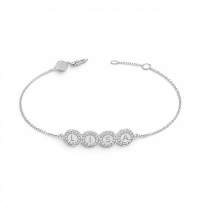 Custom Diamond Bubble Bracelet - Lotus Diamond
