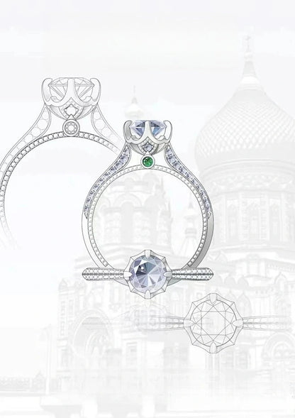 Custom Diamond Engagement Ring - Lotus Diamond
