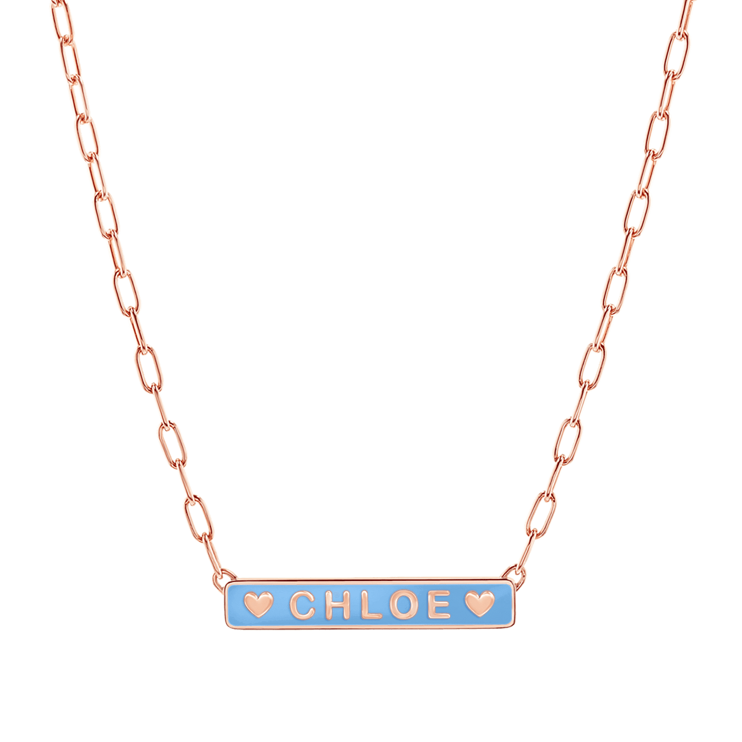Custom Enamel ID Necklace - Lotus Diamond