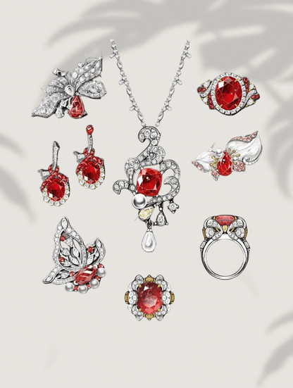 Custom Gemstone Jewelry - Lotus Diamond
