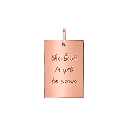 Custom Inspire Rectangle Charm - Lotus Diamond