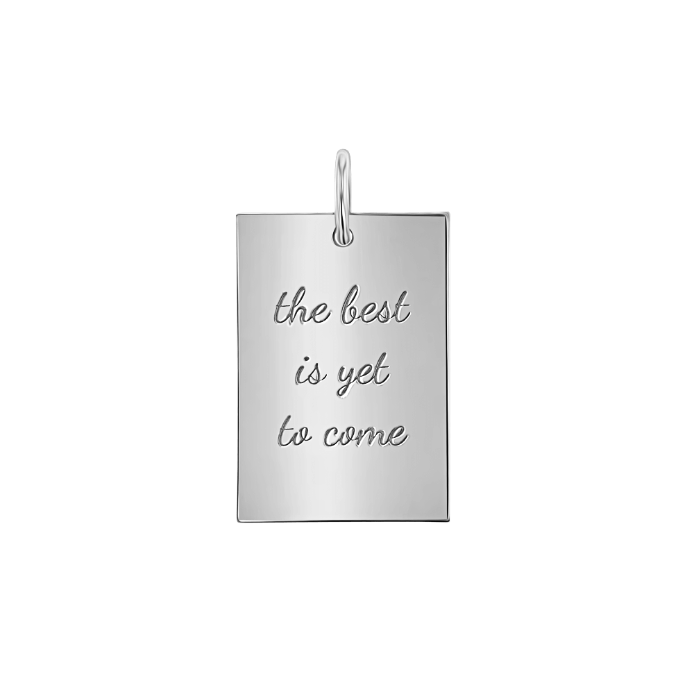 Custom Inspire Rectangle Charm - Lotus Diamond