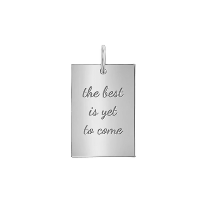 Custom Inspire Rectangle Charm - Lotus Diamond