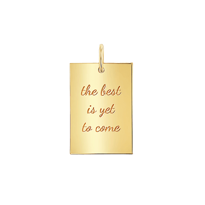 Custom Inspire Rectangle Charm - Lotus Diamond