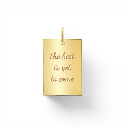 Custom Inspire Rectangle Charm - Lotus Diamond
