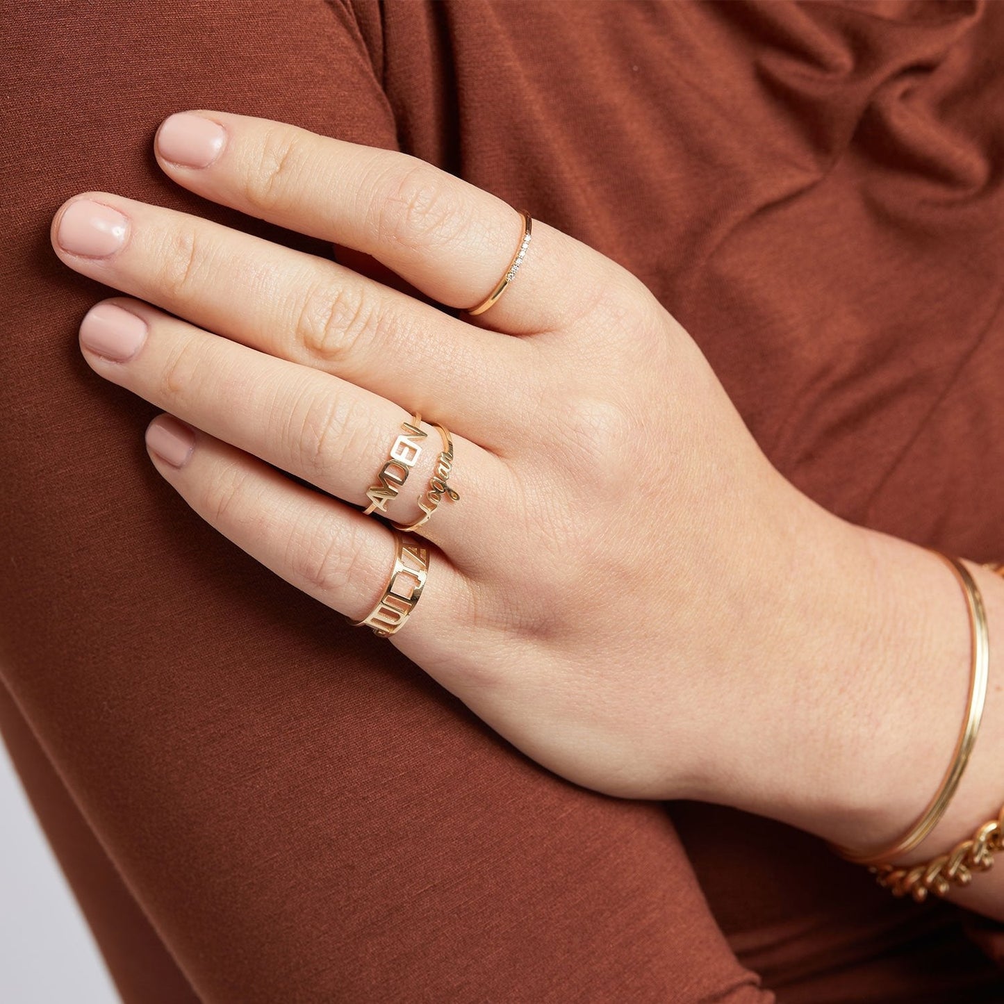 Dainty Diamond Band - Lotus Diamond