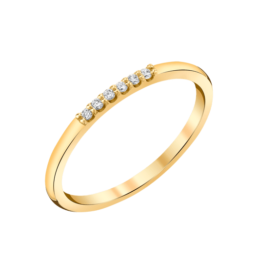 Dainty Diamond Band - Lotus Diamond