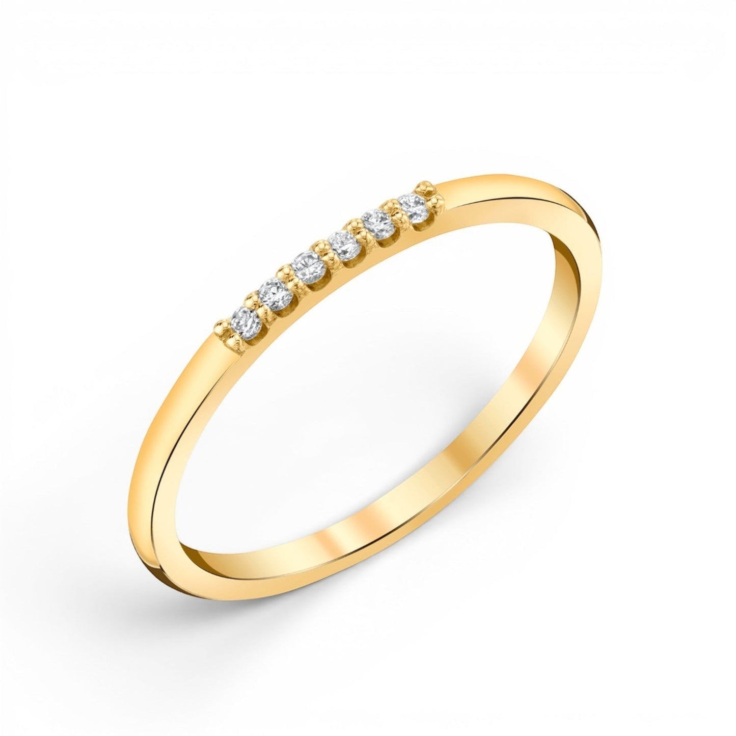 Dainty Diamond Band - Lotus Diamond