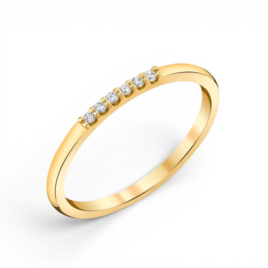 Dainty Diamond Band - Lotus Diamond