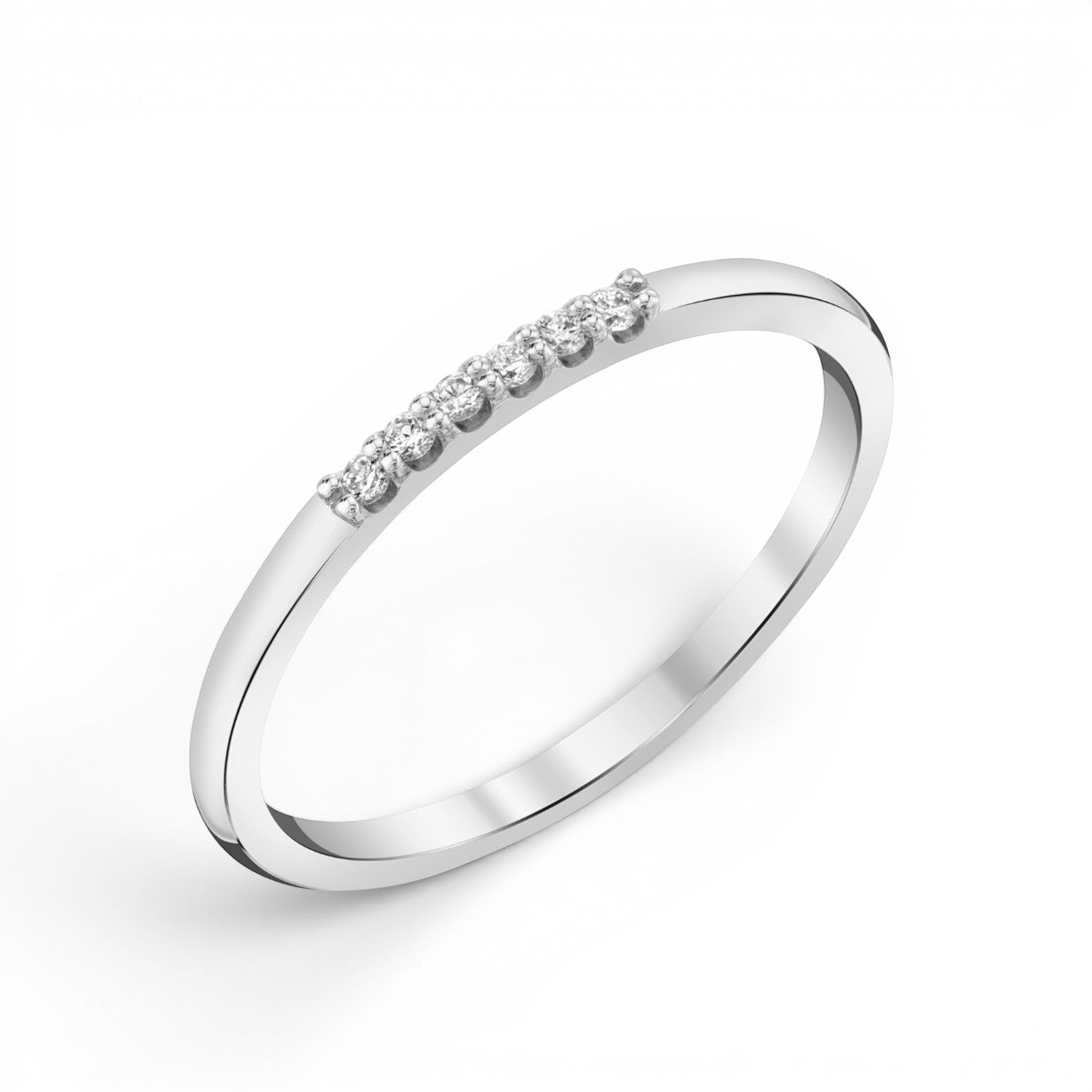 Dainty Diamond Band - Lotus Diamond