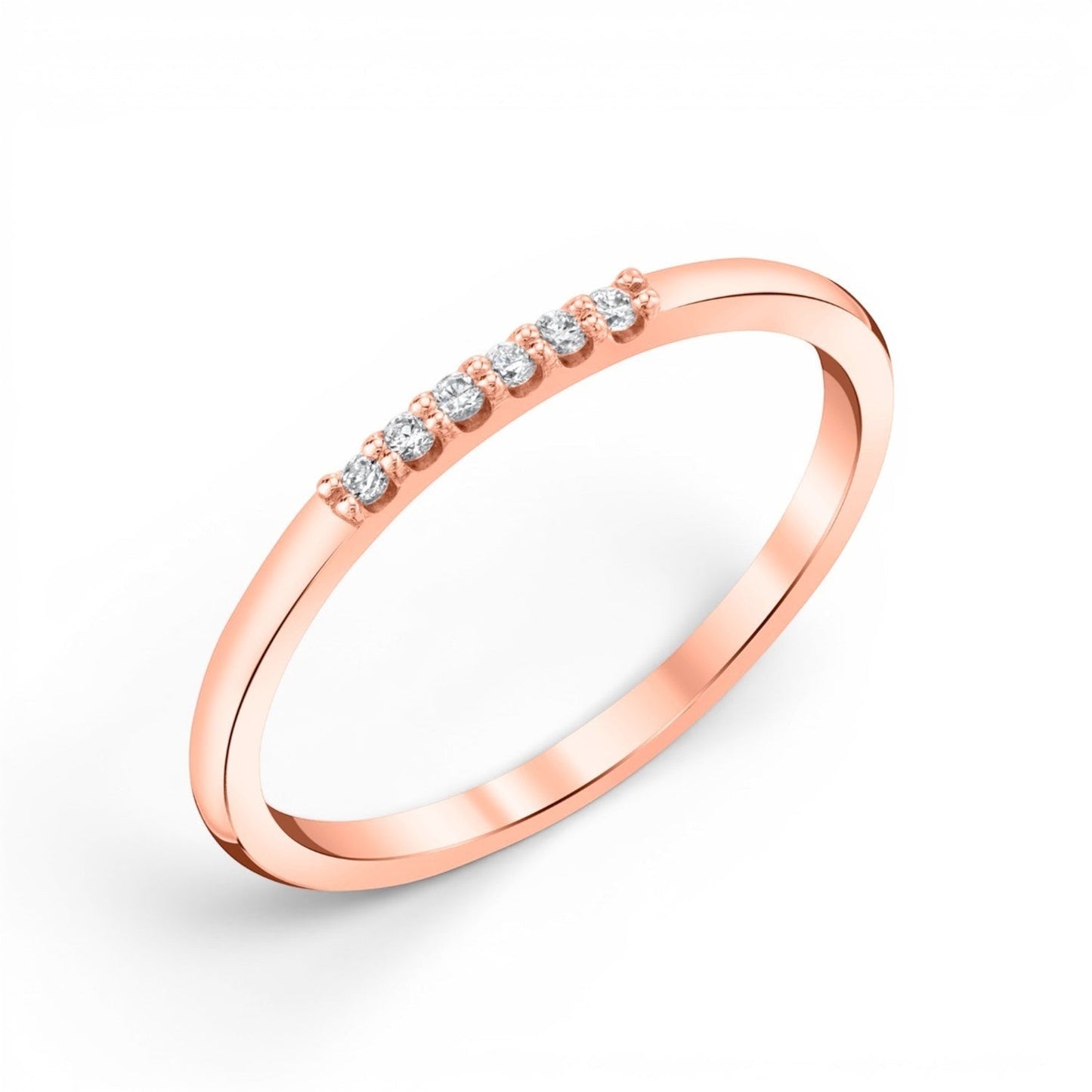 Dainty Diamond Band - Lotus Diamond