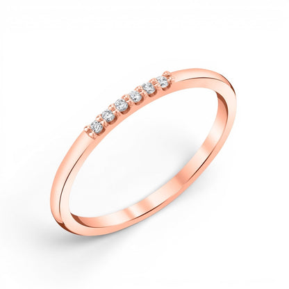 Dainty Diamond Band - Lotus Diamond