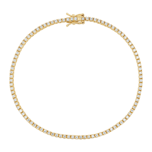 Dainty Diamond Tennis Bracelet - Lotus Diamond