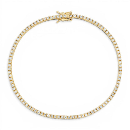 Dainty Diamond Tennis Bracelet - Lotus Diamond