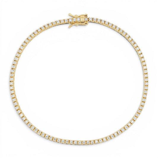 Dainty Diamond Tennis Bracelet - Lotus Diamond