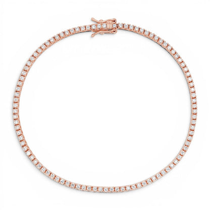 Dainty Diamond Tennis Bracelet - Lotus Diamond